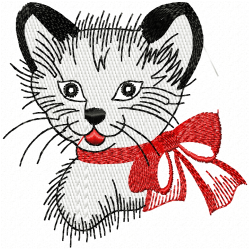 Cats Embroidery Design 3 Cats Embroidery Design 3